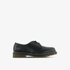 Кожаные туфли на массивной подошве с 3 люверсами Dr. Martens, черный