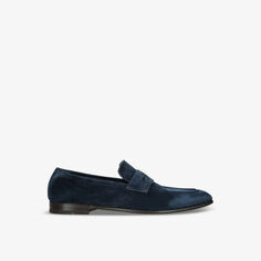 Lasola замшевые пенни-лоферы Ermenegildo Zegna, синий