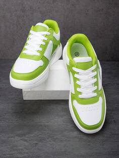 Спортивная обувь унисекс Apple Green/White Fashion Simple Design Men для городских прогулок и тренировок, мультиколор NO Brand