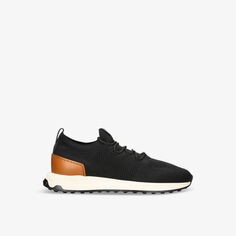 Кроссовки Run 63K Calzino с низким берцем и сетчатым верхом Tods, черный Tod’S