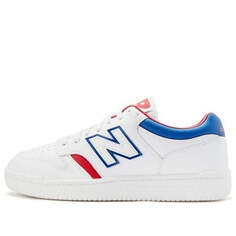 Кроссовки 480 низкие красные New Balance, белый
