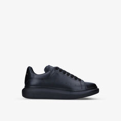 Кожаные кроссовки на платформе Mens Show Alexander Mcqueen, черный