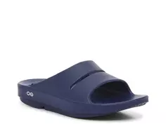Сандалии Ooahh Slide Sandal Oofos, темно-синий