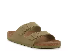 Сандалии Arizona Canvas Slide Sandal Birkenstock, хаки/зеленый