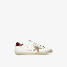 Низкие кожаные кроссовки Superstar Golden Goose, белый