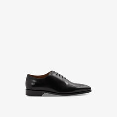 Ботинки Mead из кожи на шнуровке Reiss, черный