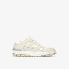 Кроссовки с низким берцем из кожи и переработанного полиэстера Axel Arigato, бежевый