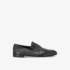 Кожаные пенни-лоферы lasola со вставками Ermenegildo Zegna, черный