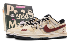 Мужские кроссовки для скейтбординга Nike Dunk Low, коричневый
