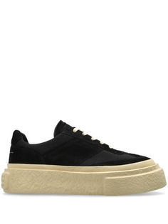 Массивные кеды Gambetta на шнуровке MM6 Maison Margiela, черный