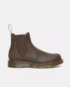 Мужские коричневые ботинки челси с прострочкой и застежкой сзади Dr. Martens, коричневый