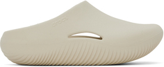 Кремового цвета Mellow Recovery Сабо Crocs, цвет Stucco