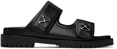 Черные сандалии Bulk Arrow Off-White, цвет Black/Silver