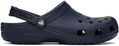 Темно-синие классические сабо Crocs