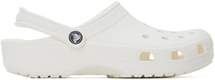 Белые классические сабо Crocs