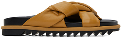 Желтые плетеные сандалии Dries Van Noten