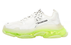Balenciaga Triple S Clear Sole Белый флуоресцентный желтый