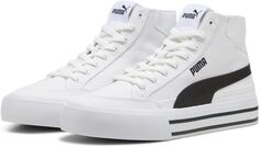 Кроссовки PUMA Court Classic Vulc Mid, цвет Puma White/Puma Black