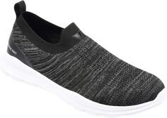Кроссовки Vance Co. Pierce Casual Slip-On Knit Walking Sneaker, черный