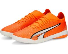Кроссовки PUMA Ultra Match IT, цвет Ultra Orange/Puma White/Blue Glimmer
