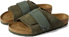 Сандалии Birkenstock Kyoto - Suede, цвет Thyme Suede