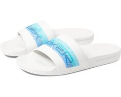Сандалии Quiksilver Rivi Slide, цвет White/Blue/Blue
