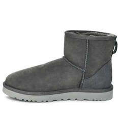 Зимние ботинки классические мини зимние ботинки с флисовой подкладкой Ugg, серый