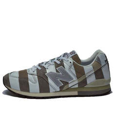 Кроссовки mita sneakers x nb 996 серо-коричневые New Balance, белый
