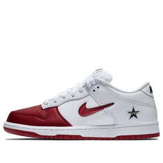 Кроссовки x supreme sb dunk low Nike, красный