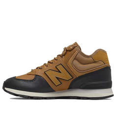 Кроссовки 574 series mid tops коричневые New Balance, коричневый