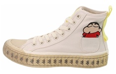 Кеды Crayon Shinchan X Kappa Canvas Shoes Unisex High-Top Heron Feather White