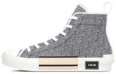Кроссовки DIOR B23 High-Top Ruthenium-Colored Oblique Jacquard