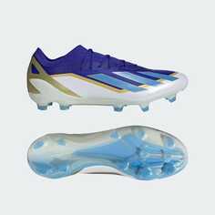 Бутсы Adidas X CRAZYFAST MESSI ELITE FG / For natural grass / X CRAZYFAST MESSI ELITE FG, цвет Lucid Blue/Blue Burst/White