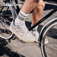 Кроссовки классические унисекс Saucony Cross 90 PRM для спорта и отдыха, серый / белый