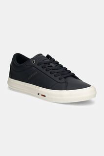 Кроссовки TH HI VULC STREET RWB LTH LOW Tommy Hilfiger, темно-синий