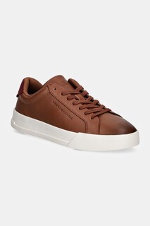 Кожаные кроссовки TH COURT SEASONAL WINTER 4A Tommy Hilfiger, коричневый