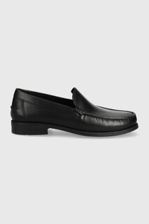 Кожаные мокасины U NEW DAMON Geox, черный