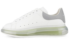 Кроссовки Alexander McQueen Oversized Sneaker Transparent Sole - White Gunmetal