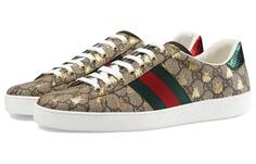 Кроссовки GUCCI Ace Skateboard Shoes Men Low-Top Monogram Color