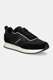 Кроссовки LOW TOP LACE UP MIX Calvin Klein, черный