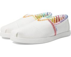Лоферы TOMS Alpargata Forward Espadrille, цвет White Rainbow Embroidered Canvas