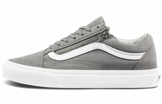 Кроссовки Vans Unisex Old Skool Zip Low-Top Sneakers Grey Gray White