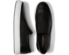 Кроссовки Johnston & Murphy Collection Anson Slip-On, цвет Black Perf Sheepskin