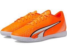 Кроссовки PUMA Ultra Play IT, цвет Ultra Orange/Puma White/Blue Glimmer