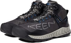 Ботинки KEEN Nxis Evo Mid WP, цвет Magnet/Bright Cobalt