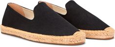 Лоферы Soludos Smoking Slipper Espadrille, цвет Noche Black