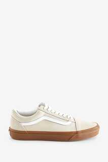 Мужские кроссовки Old skool на резиновой подошве Vans, бежевый