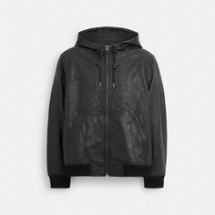 Кроссовки из тисненой кожи COACH, цвет black signature