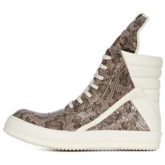 Кроссовки RICK OWENS Skateboarding Shoes Men High-top Brown, коричневый