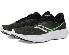 Кроссовки Saucony Ride 16, цвет Umbra/Slime